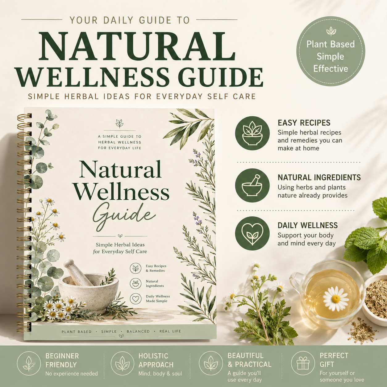 Herbal Wellness Healthcare - Natural Herbal Healing Guide Book Step