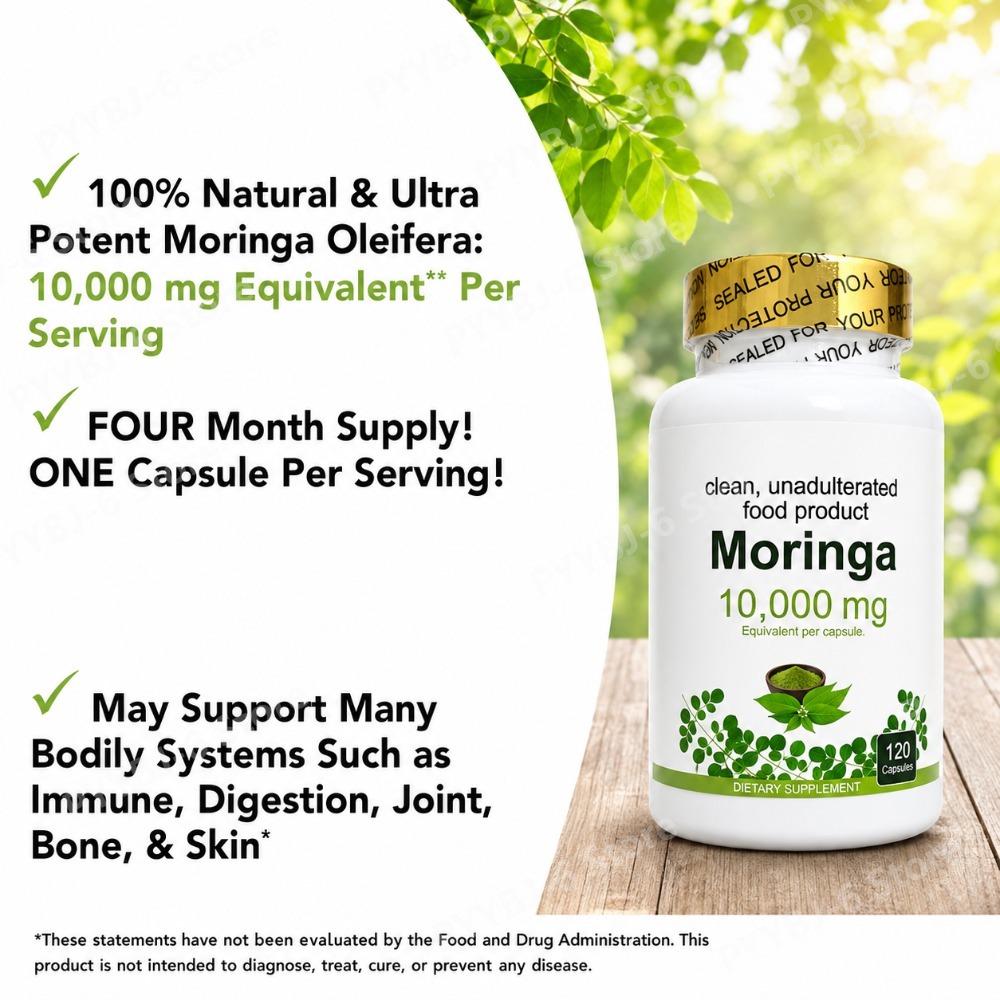 Moringa Capsules120 Count High - огляд і ціна Moringa Leaf Powder