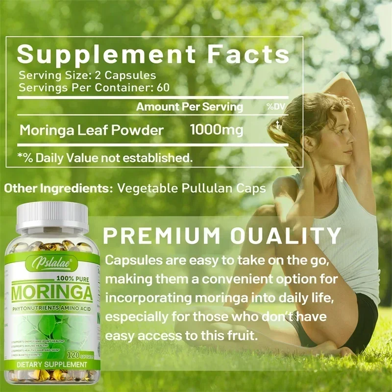 Moringa Capsules - Antioxidant - огляд і ціна Moringa Leaf Powder