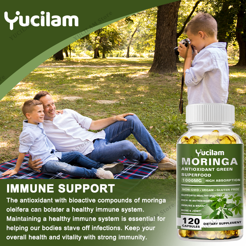 Moringa Organic 1000 mg, 7-in- - огляд і ціна Moringa Leaf Powder