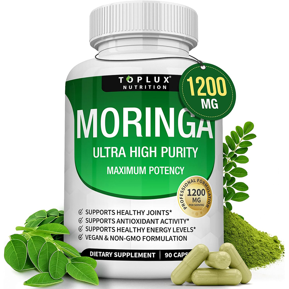 Moringa Capsules 1200mg - Pure - огляд і ціна Moringa Leaf Powder