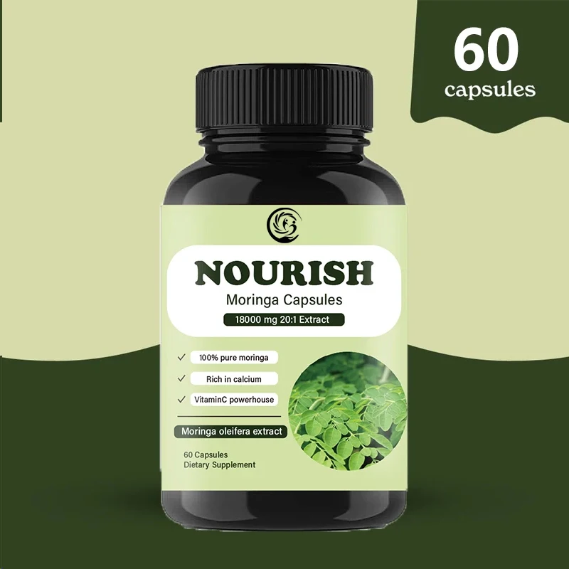 Moringa Capsules | 100% Pure M - огляд і ціна Moringa Leaf Powder