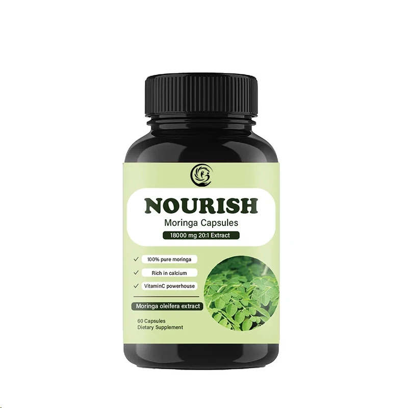 Moringa Capsules | 100% Pure M - огляд і ціна Moringa Leaf Powder