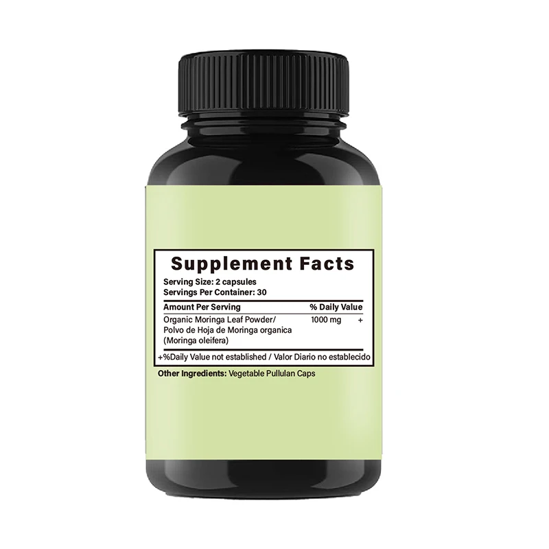 Moringa Capsules | 100% Pure M - огляд і ціна Moringa Leaf Powder