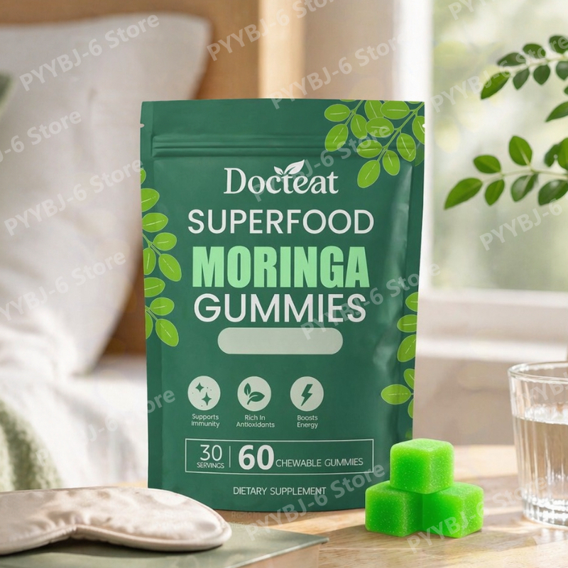 Superfood Moringa Gummies with - огляд і ціна Moringa Leaf Powder