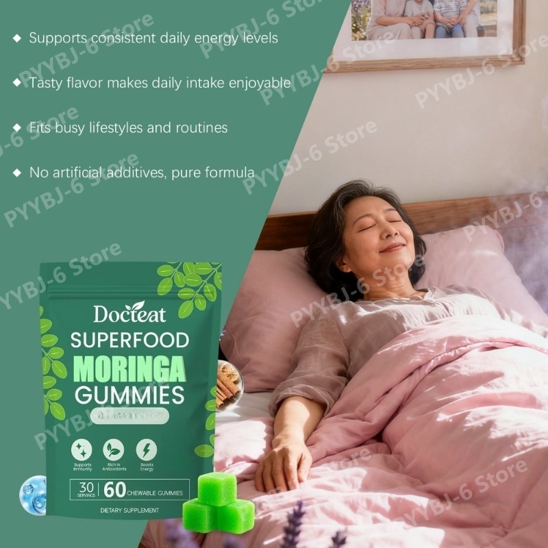 Superfood Moringa Gummies with - огляд і ціна Moringa Leaf Powder