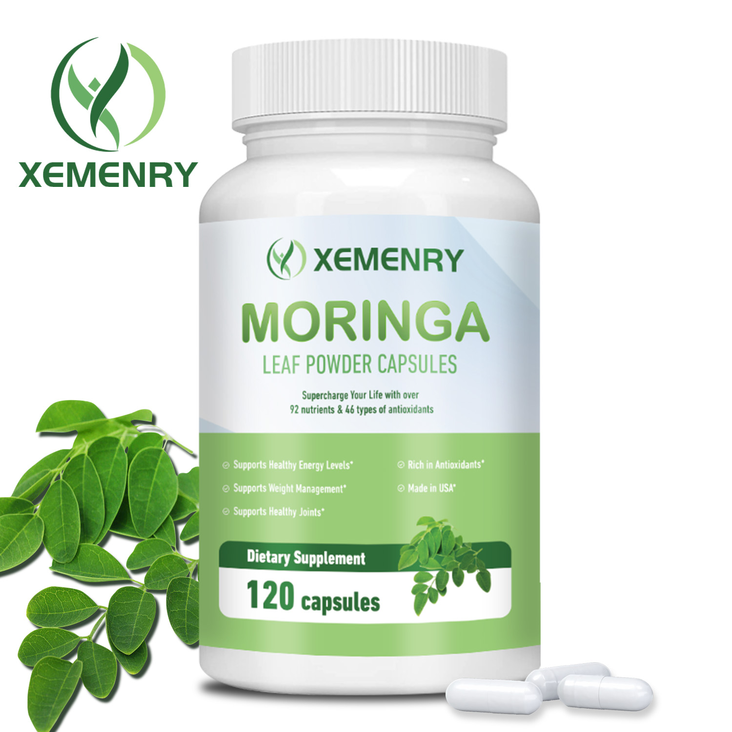Moringa Capsules - Antioxidant - огляд і ціна Moringa Leaf Powder