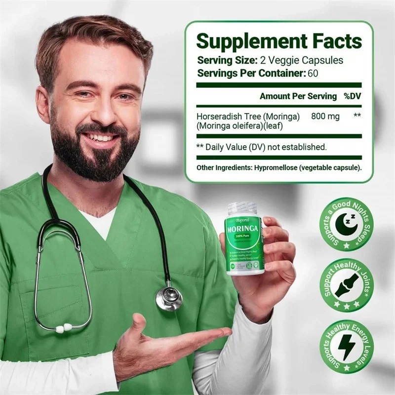 100% Pure Moringa Leaf Powder  - огляд і ціна Moringa Leaf Powder