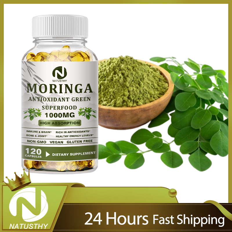 Moringa Organic 1000 mg - With - огляд і ціна Moringa Leaf Powder