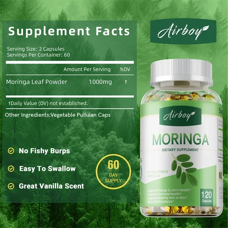 Moringa Supplements - Support  - огляд і ціна Moringa Leaf Powder