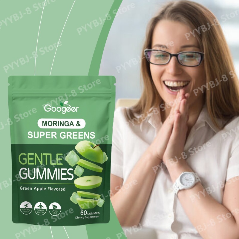 Moringa Gummie Green Apple Fla - огляд і ціна Moringa Leaf Powder