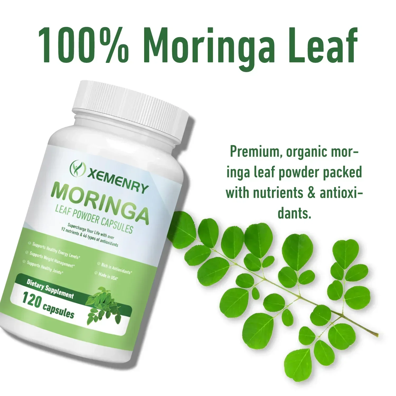 Moringa Capsules - Weight Mana - огляд і ціна Moringa Leaf Powder