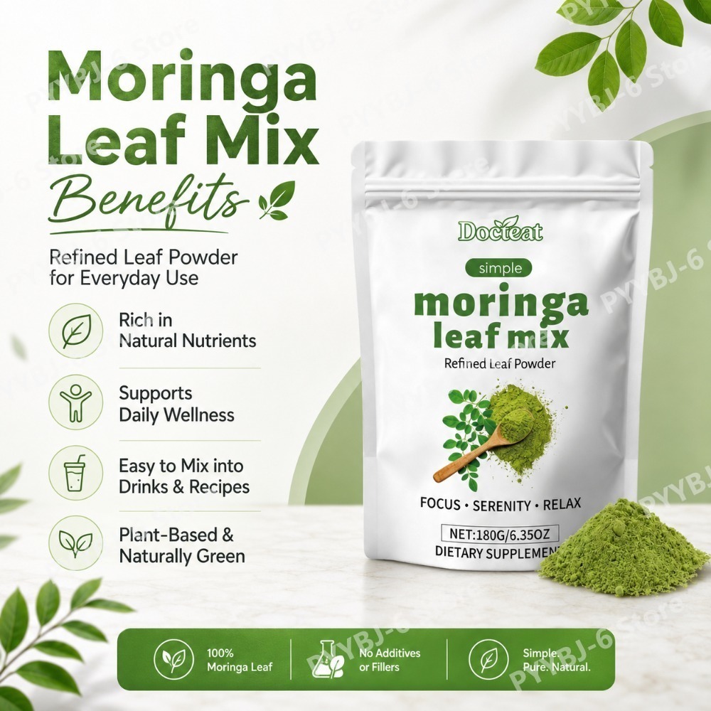 Docteat Moringa Leaf Powder, R - огляд і ціна Moringa Leaf Powder
